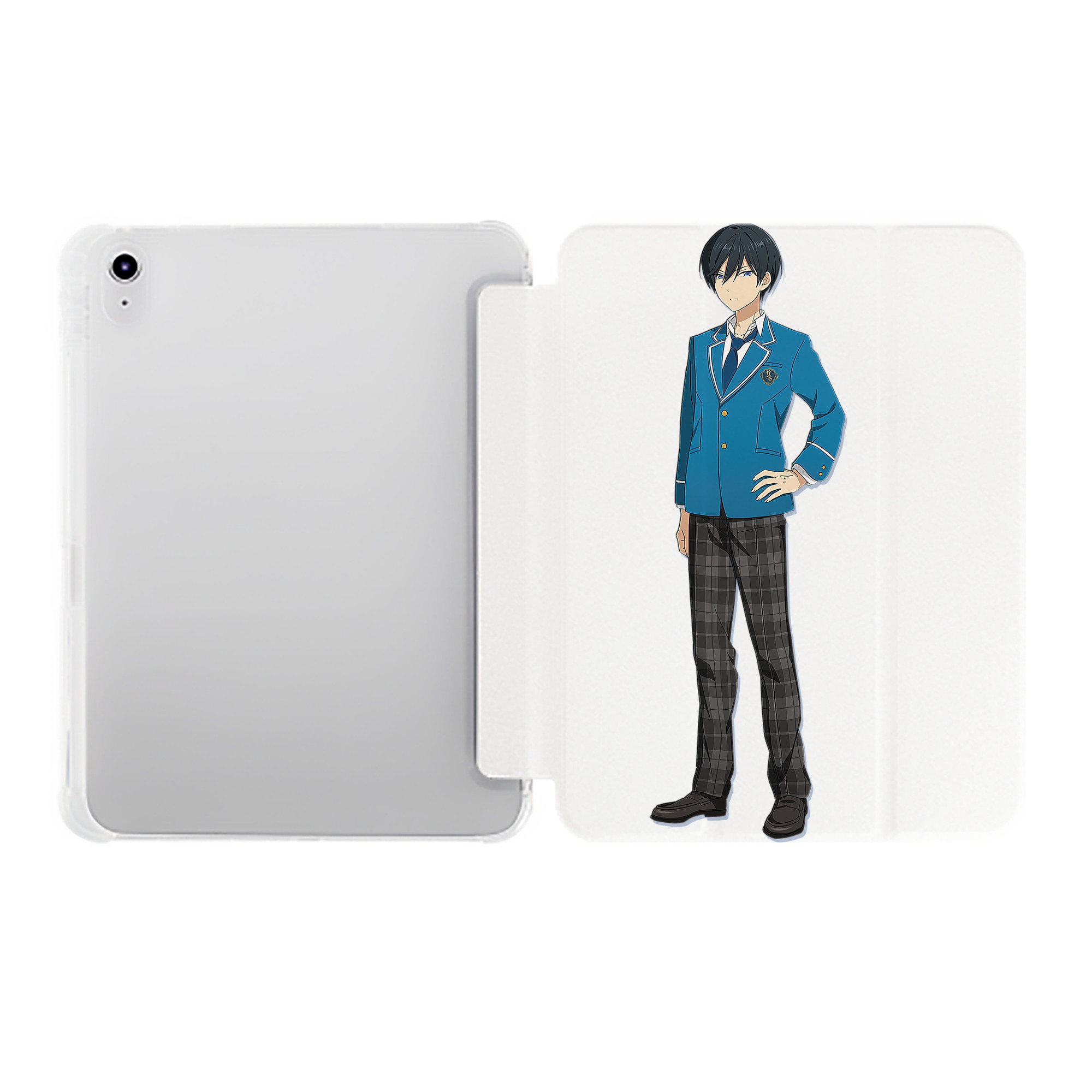 （画像用） あんさんぶるスターズ! Ensemble Stars IPad ケース ペン収納付き 三つ折りスタンド PUレザー×シリコン 対応機種9.5/10.5/10.9インチ
